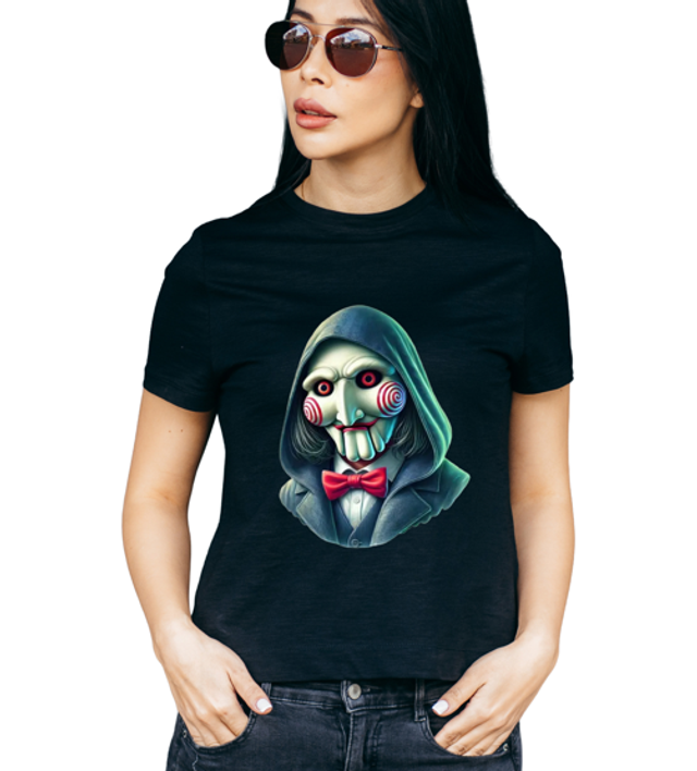 Horror movie Saw Halloween DTF printed T-shirt (HA1)