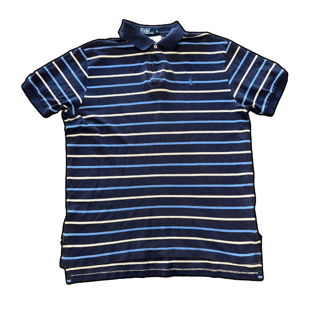 Ralph Lauren Striped Polo Shirt - XL