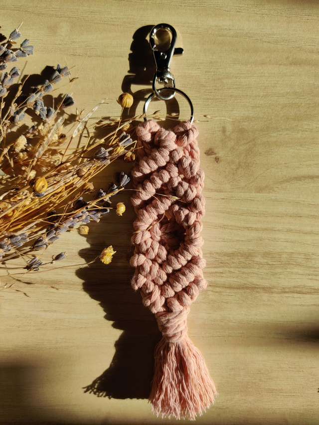 Porte-clés - Sardine - Rose