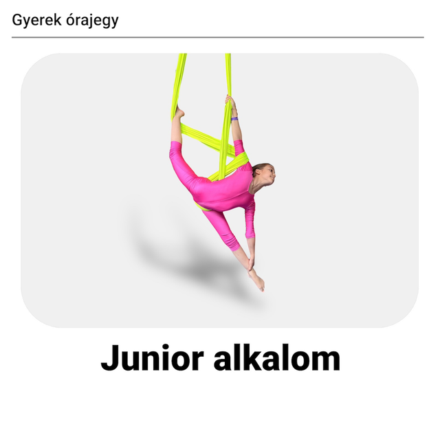 Junior órajegy