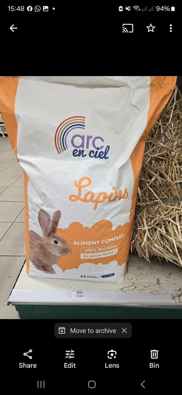 Rabbit nuggets bio 15kgs