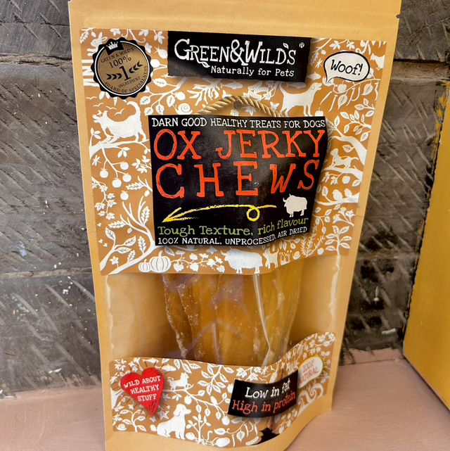 Green &amp; Wild’s Ox Jerky Chews 150g