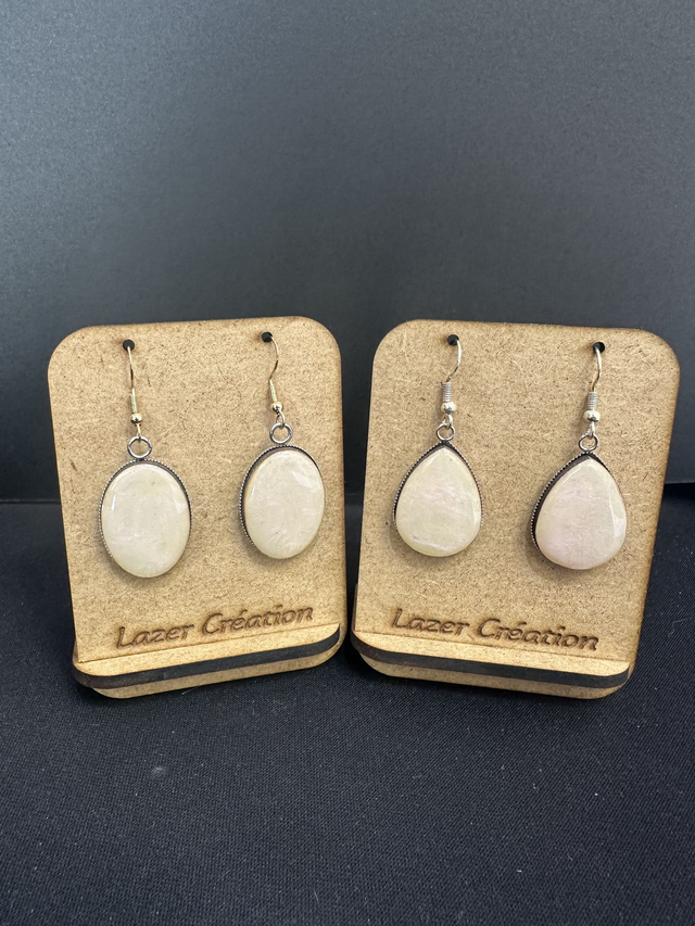 Boucles d'oreilles bois