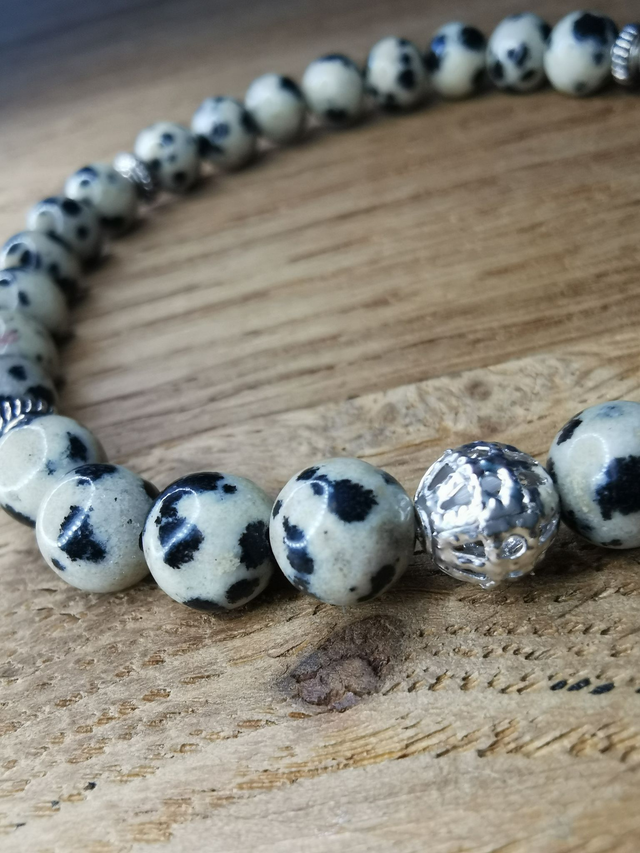 Jaspe Dalmatien 6mm - 16cm Acceptation - Changement