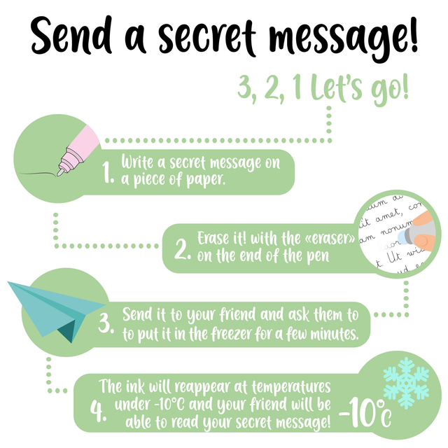 Penna Gel Cancellabile Ladybug "Get Lucky" - Erasable Pen