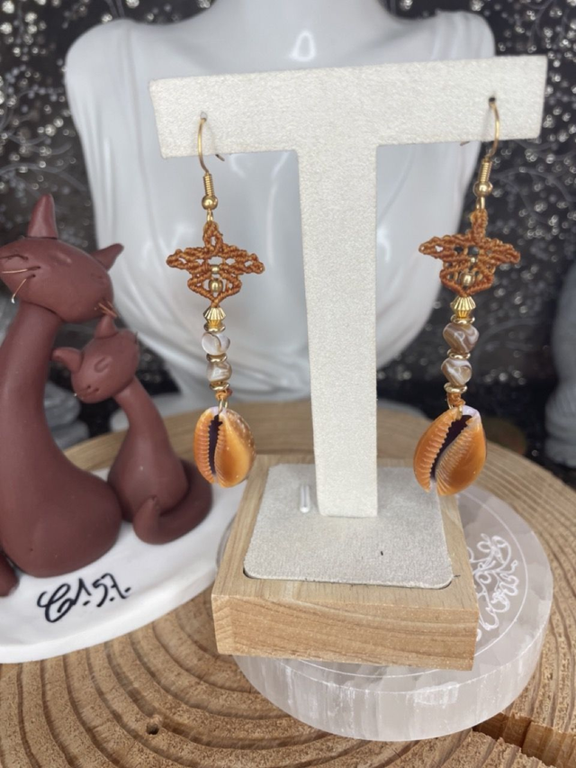 Boucles d'oreilles Cauris
