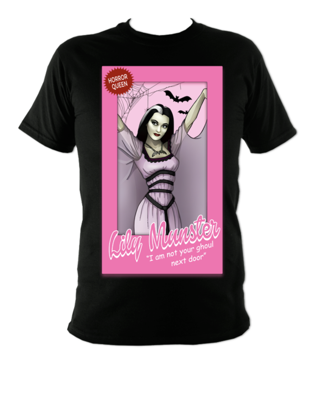 Lily Munster Barbie Box T-shirt 
