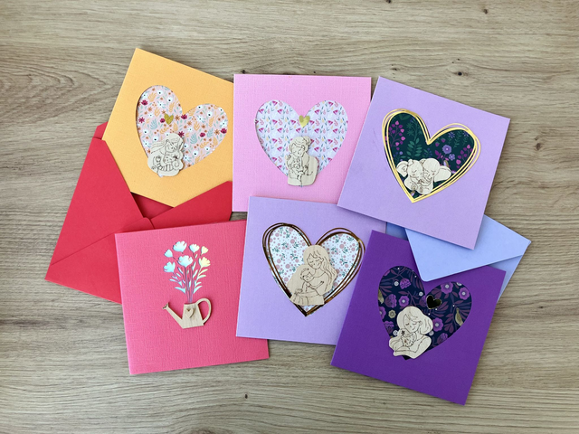 Cartes faites main "Fête des mères"