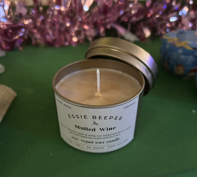 Mulled Wine 4oz Kerasoy Candle - Gold