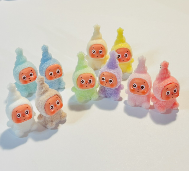 Twinkle inspired flocked figures set of 2 - 5 sets to choose 