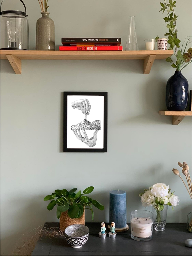 soupoudrée de neige - illustration a4