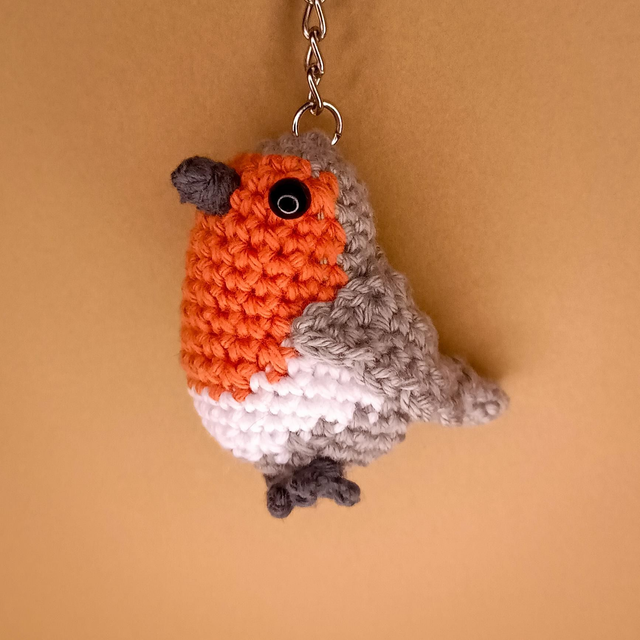 Crochet Bird - European Robin 
