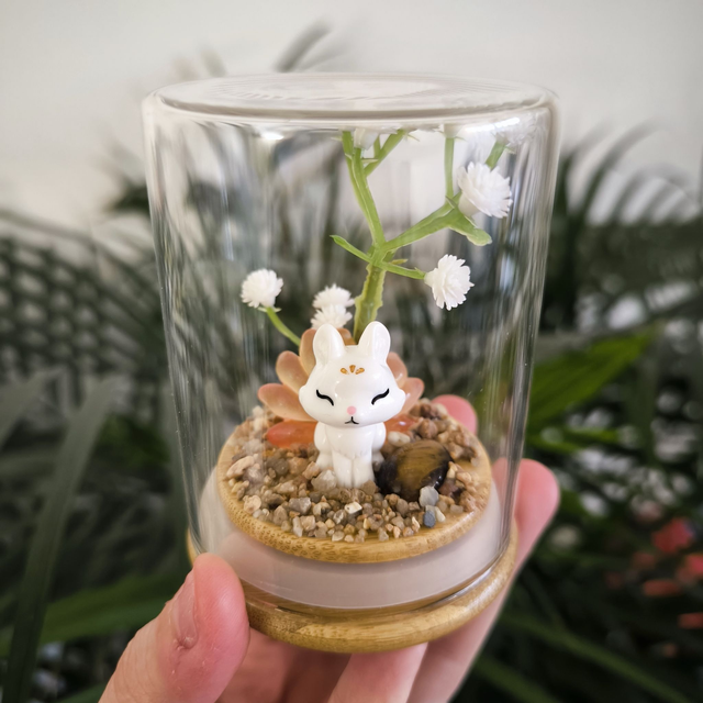 Ami protecteur - Kitsune orange (oeil de tigre)