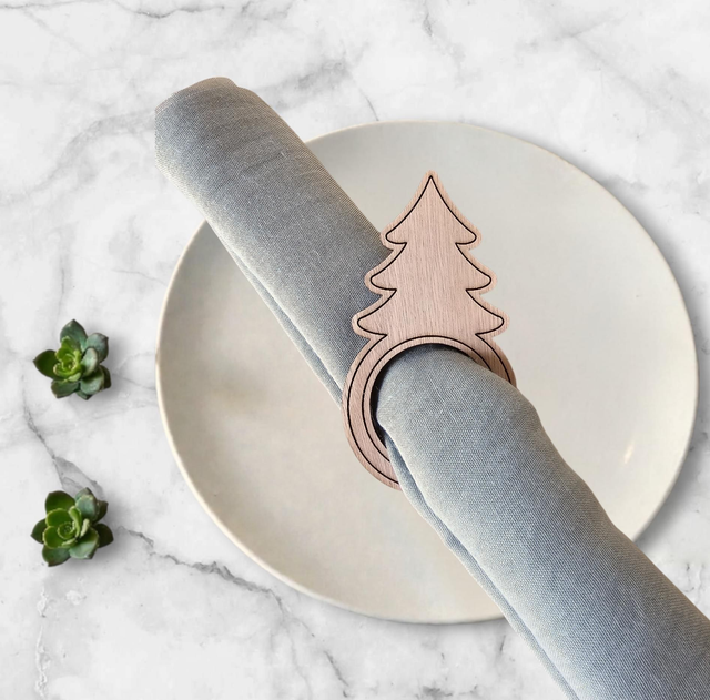 Rond de serviette (x4)- Noël