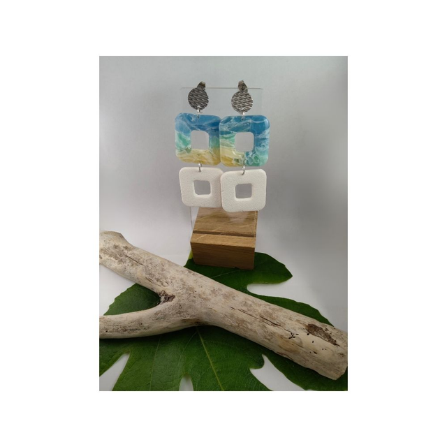 Collection plage bi couleur carré 