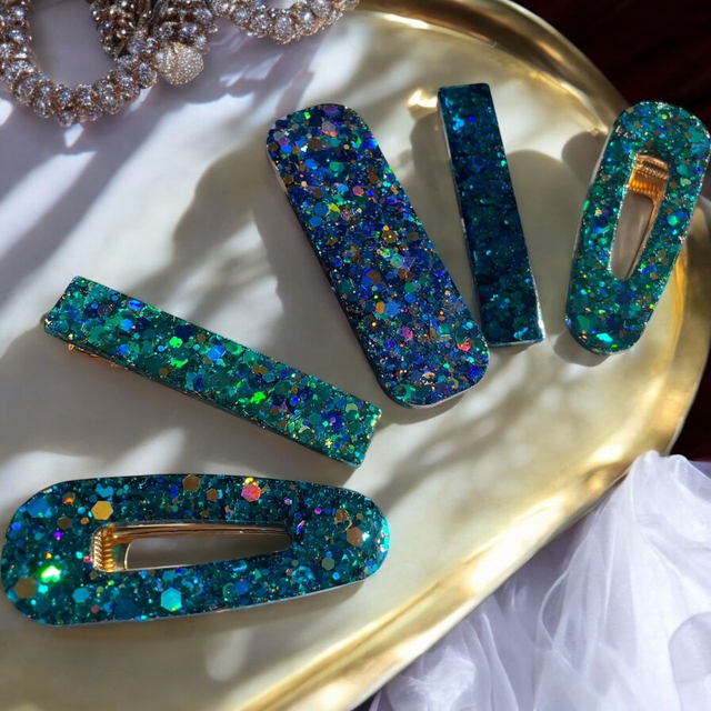 Barrettes bleues n°2