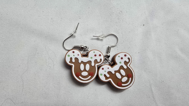 Boucles d'oreilles Pain d'épices Mickey