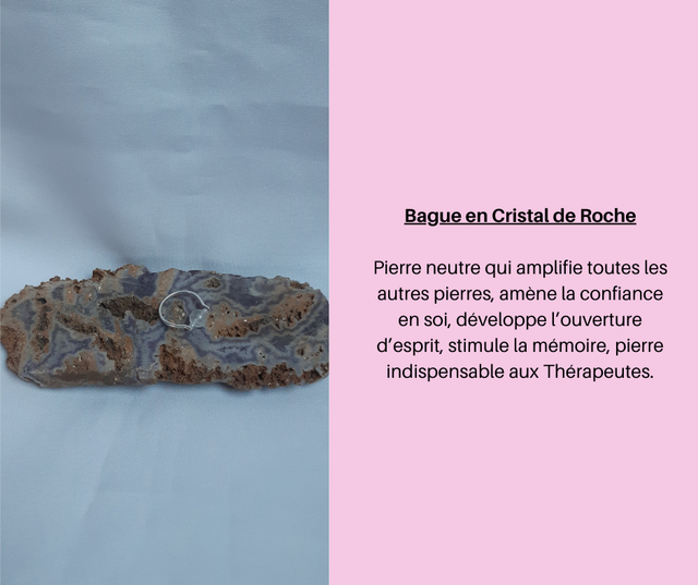 124- Bague Cristal de Roche