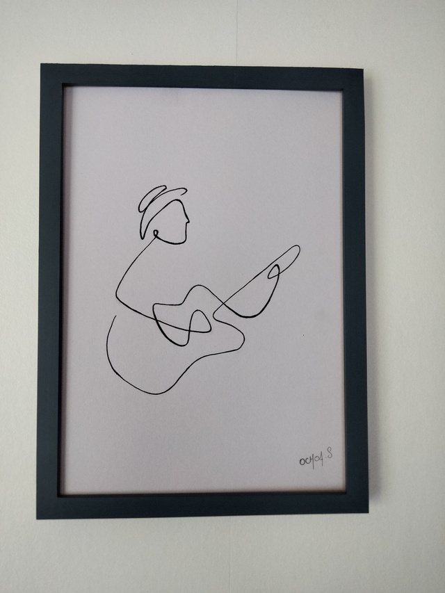  guitariste format A4