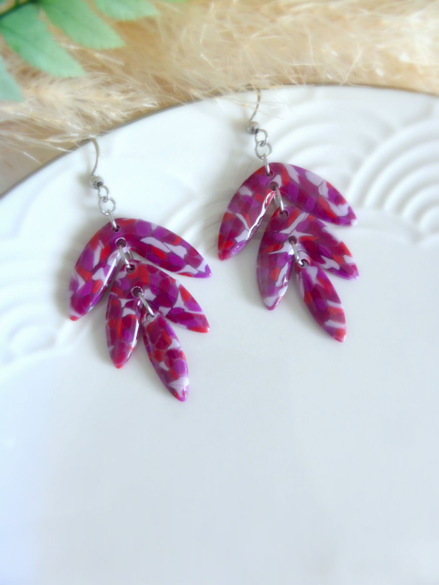 Boucles d'oreilles 3 pièces - Murmures d'automne