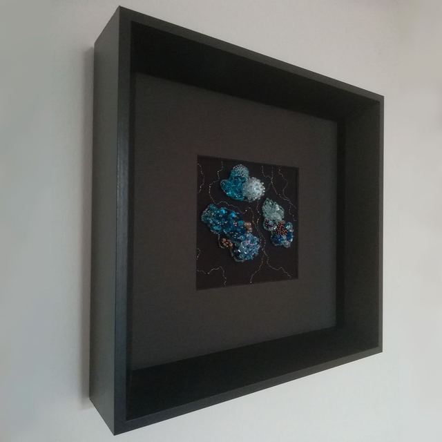 Coraux Bleu azur et Or clair