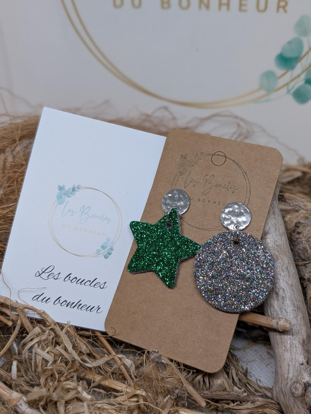 Boucles d'oreilles Asymétrique ov025