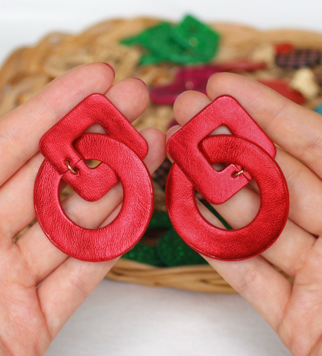 Alix • rouge métallisé