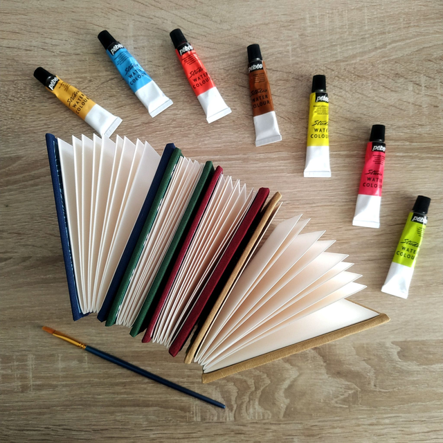 Carnet d'artiste A6 multitechnique (aquarelle, dessin...)