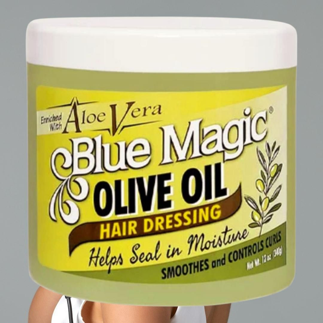 Blue Magic Olive Oil Hair Conditioner with Aloe Vera – 12oz | Moisturising & Smoothing

