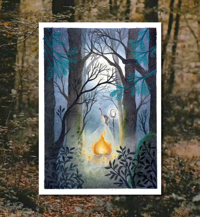 Illustration Originale - La Sorcière 🧙🏻‍♀️