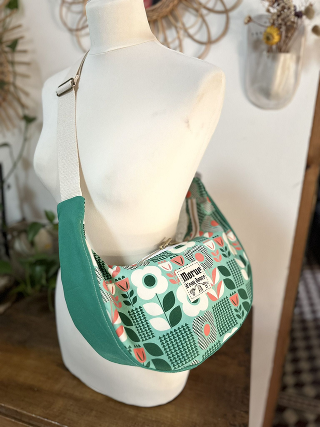 sac banoulière  retro vert kitch