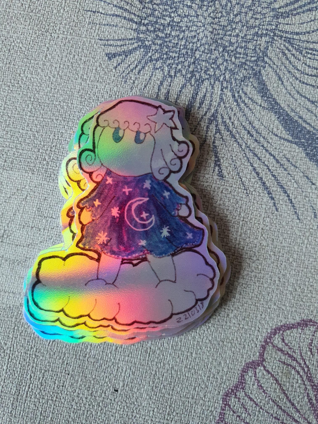 Sticker Holo Big Chibi Little One Traditional