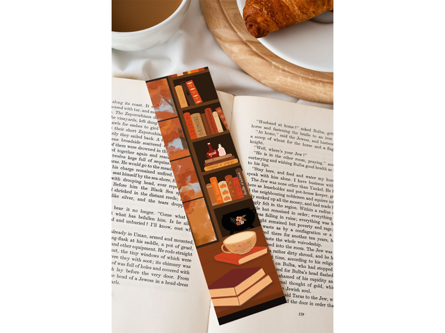 Intérieur cosy - Bibliothèque Marque-page