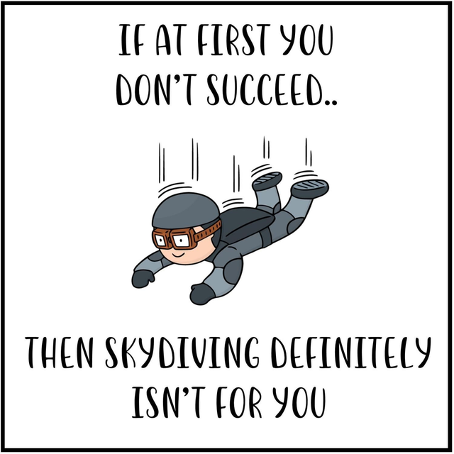 103 - GIGGLE CARD L - SKYDIVING