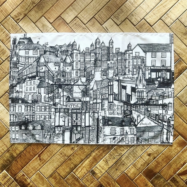 The Stamford Collage Tea Towel