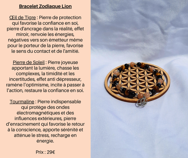 94- Bracelet Zodiaque Lion