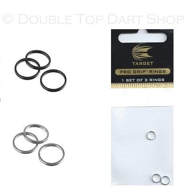 TARGET PRO GRIP REPLACEMENT ALUMINIUM RINGS Black 5050807017225