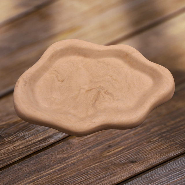 Wolkentablett Beige/Marble