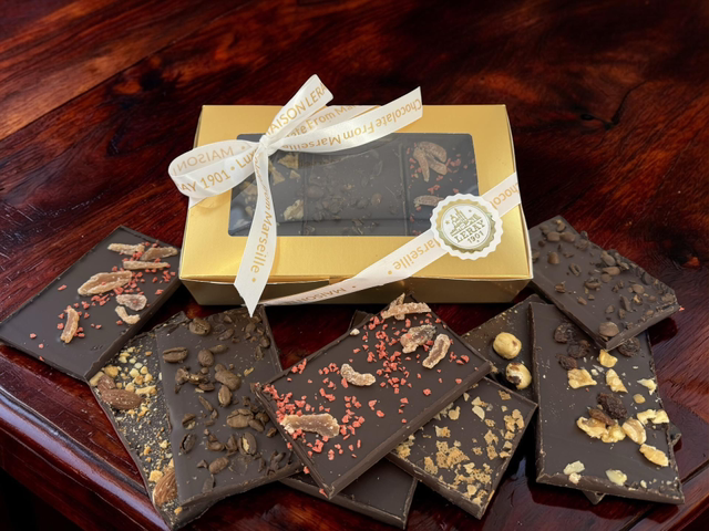 Coffret de chocolat en morceaux