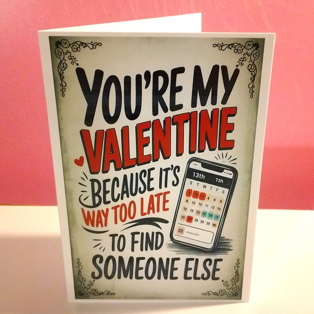 Vintage Style Funny Valentine's Card - 20 Designs - Printed To Order