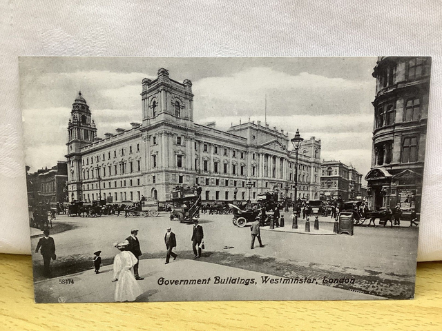 Government Buildings London Westminster Valentines Series Vintage Postcard Our Ref A107 £2.00
