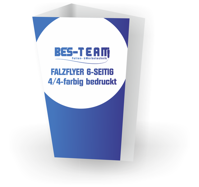 Falzflyer Din Lang 6-seitig
