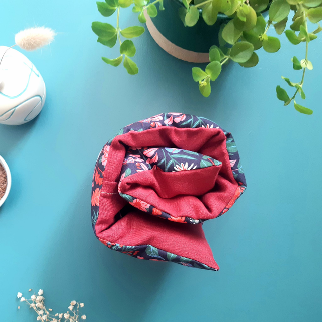 Bouillotte sèche aux graines de lin bio - Grande pour cervicales / Balade automnale