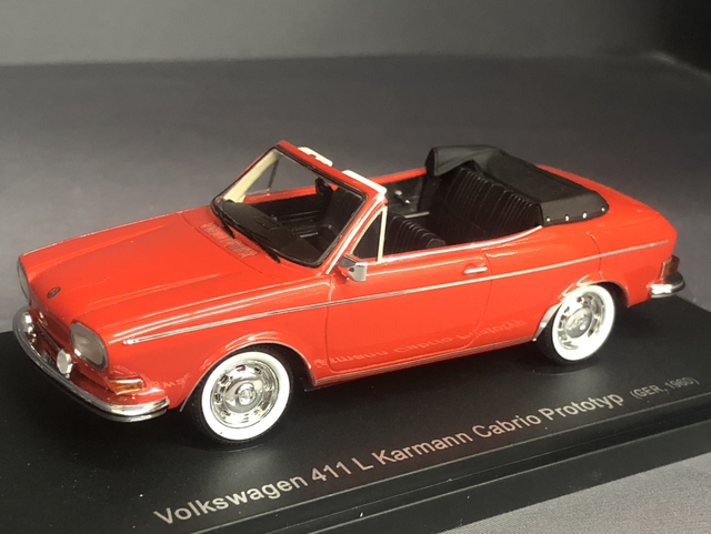VW 411 L Karmann Cabriolet Prototyp Avenue 43 1:43