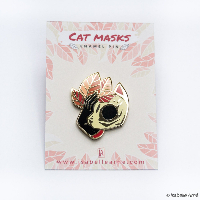 Pin's - Masque de chat