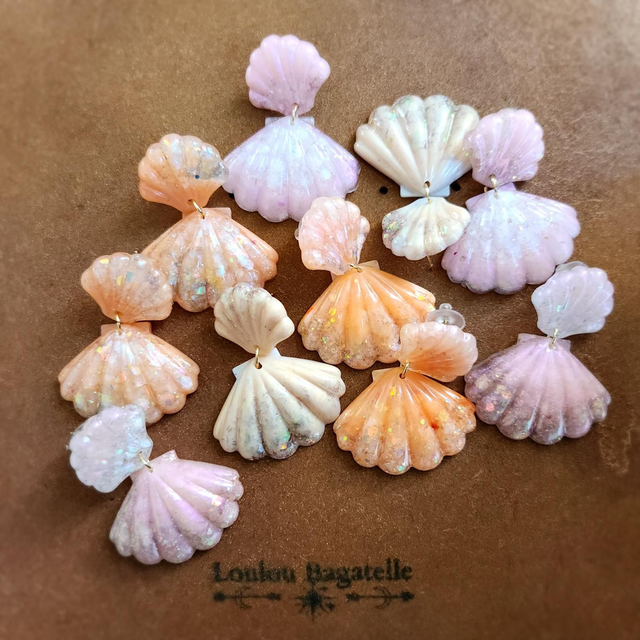 
Boucles d’oreilles “Écume de lune”