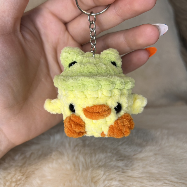 Porte-clés Canard Chapeau Grenouille