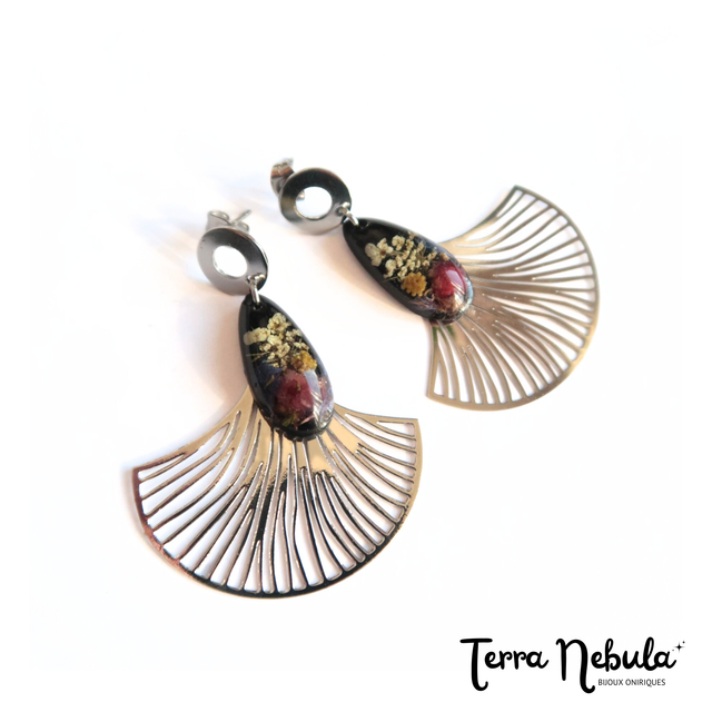Boucles d'oreilles fleuries Elégance | BO195