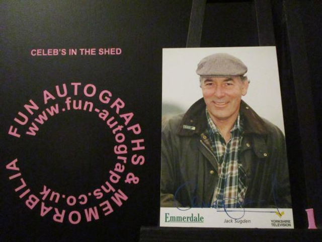 Clive Hornby (Jack Sugden) Original Emmerdale Emmerdale Tv Logo Pre-Print Cast Card (1)