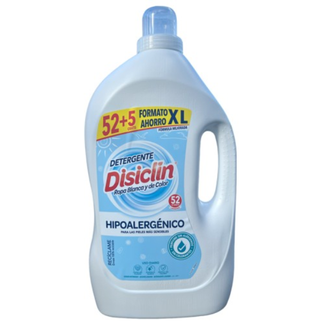 Disiclin Liquid Laundry Detergent 52 Wash 2.86L - Hypoallergenic